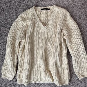 Jenni Kayne Cabin Cotton Sweater - Ivory White